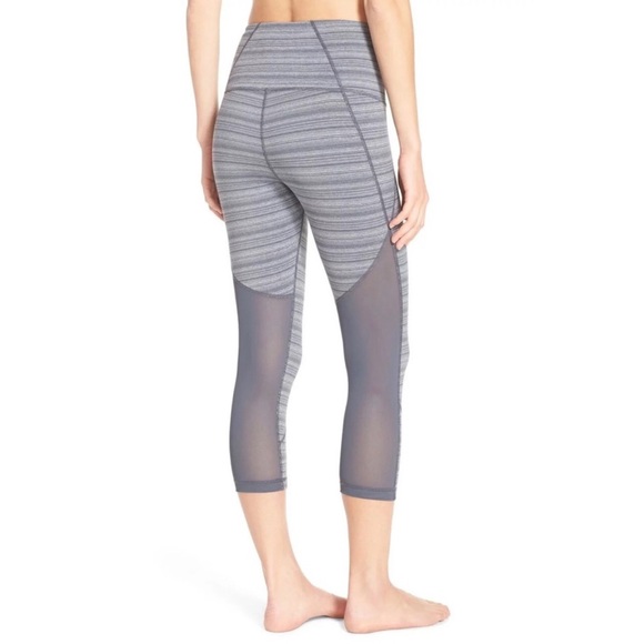 Zella Live In Sultry Gray High-rise Crop Leggings - Picture 1 of 7